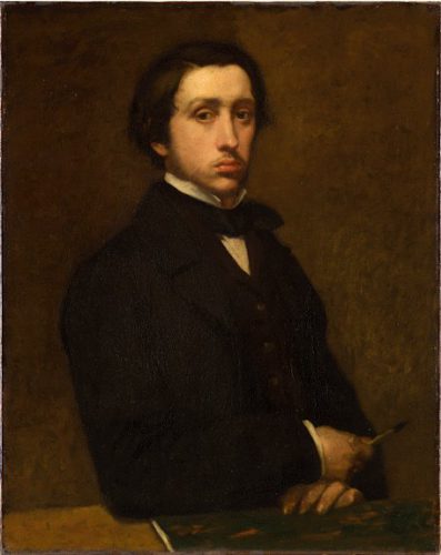 Edgar Degas - a self-portrait.