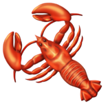 Lobster emoji with only eight legs.
