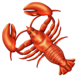 Fixed lobster emoji with ten legs.