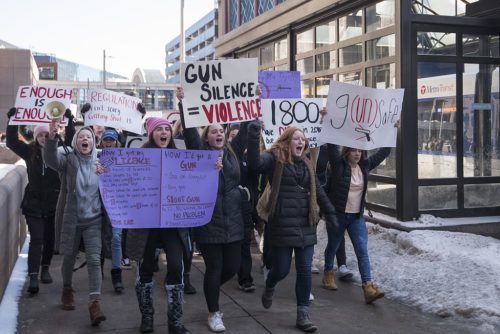 High School Students Protest for Changes to Gun Laws, Minneapolis, MN (February, 2018)