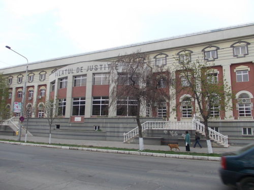 The court building - Palace of Justice in Barlad, Romania