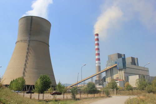 The Obilic Power Plant in Kosovo