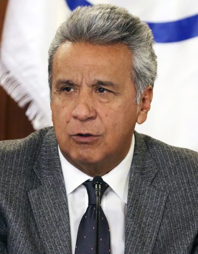 Ecuadorian President Lenín Moreno was elected in 2017.