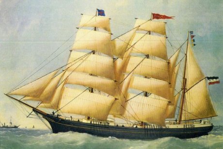 Painting of the ship Paula