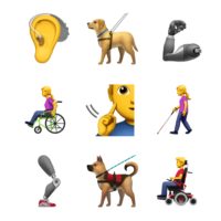 Apple asked for new emojis to represent people with disabilities.