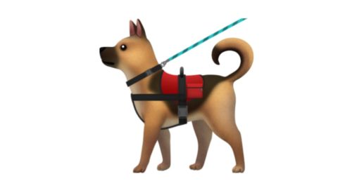 Apple said the "service dog" emoji could represent people with hidden disabilities.