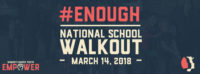 Banner for the Student Walkout