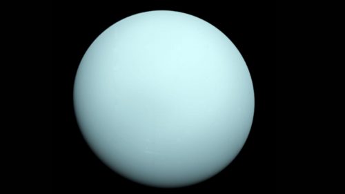 Picture of Uranus taken by NASA's Voyager 2 in 1986