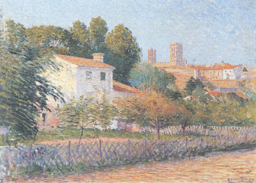 'View of Elne', a painting people think is by Étienne Terrus.