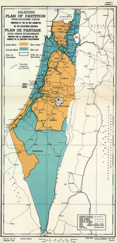 1947 United Nations Plan for splitting up Palestine