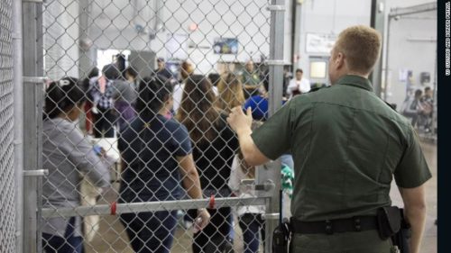 Children are being separated from parents who are trying to enter the US.