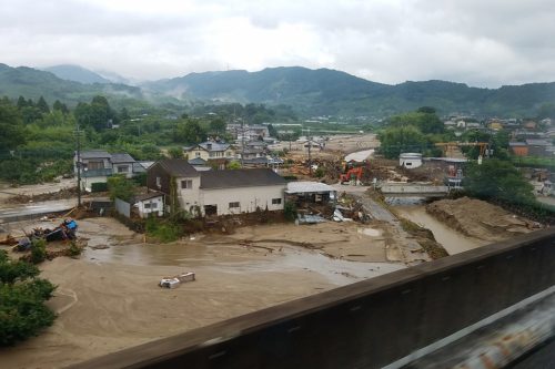 Flooding in Japan, 2017.