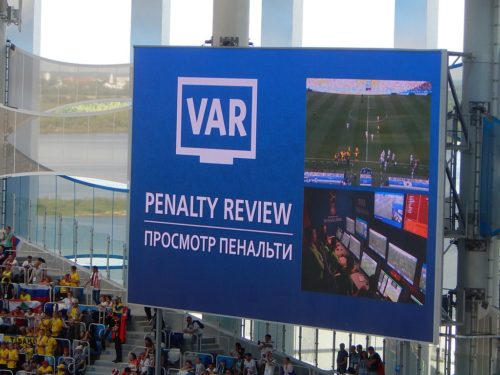 This is the first year that FIFA has used video replays in the World Cup.