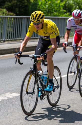 Chris Froome in the 2017 Tour de France.