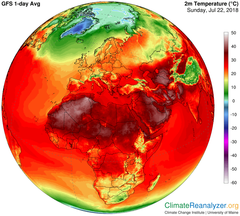 Colored Heat Map For Temperature HooDoo Wallpaper