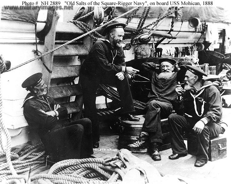 This picture, from 1888, shows US sailors with beards.