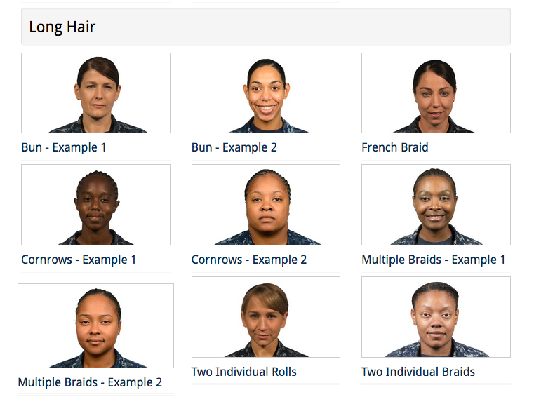 The US Navy has now given women more choices in how they can style their hair.