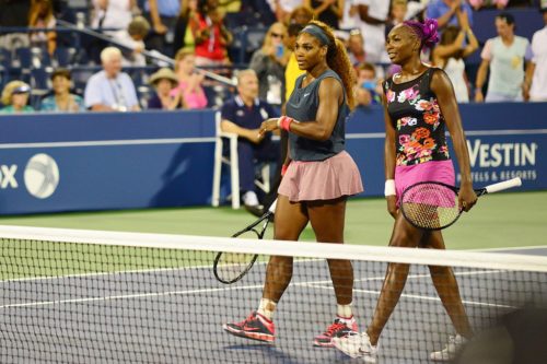 Serena Williams (left) and her sister Venus (right)