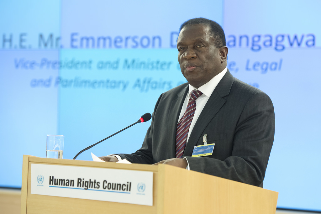Emmerson Mnangagwa, president of Zimbabwe.