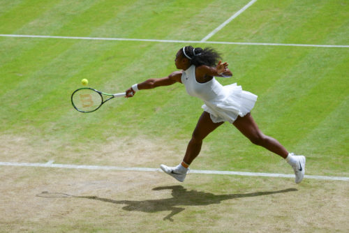 Serena Williams at Wimbledon in 2016.