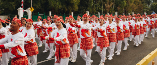 Indonesia tried to set a record for people dancing the poco-poco.