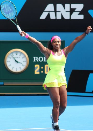 Ms. Williams at the 2015 Australian Open