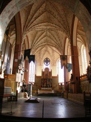 The inside of Strangnas Cathedral.