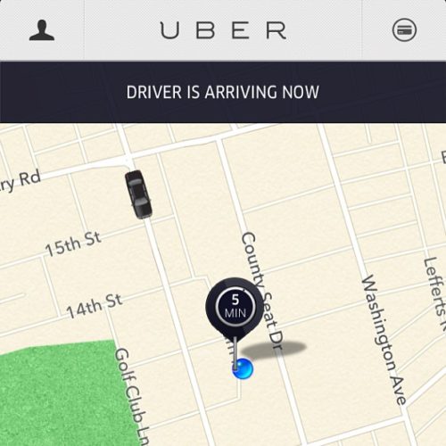 Uber app screenshot.