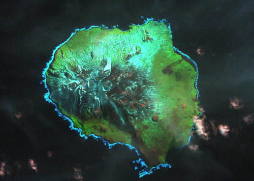 View of Pig Island from space.