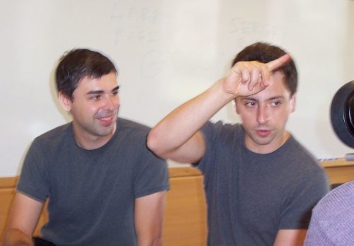 Larry Page (left) and Sergey Brin (right)