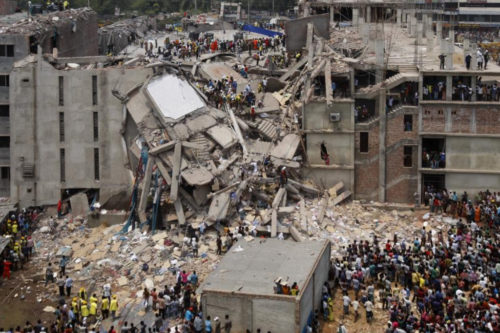 2013 Savar building collapse, Bangladesh.