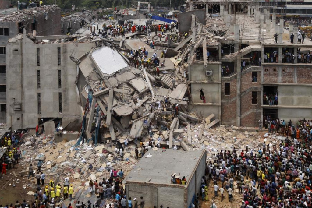 2013 Savar building collapse, Bangladesh.