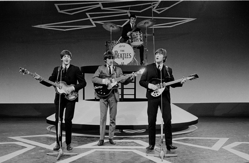 The Beatles (with Jimmy Nicol on drums) in 1964.