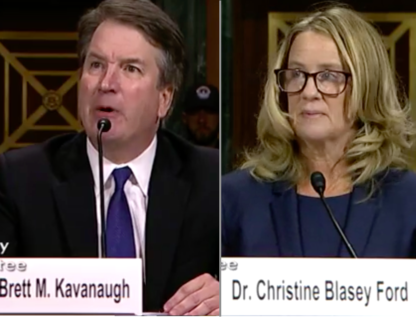 Brett Kavanaugh and Christine Ford