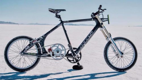 Picture of the bike Denise Mueller-Korenek used to set her record.