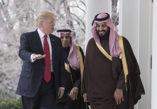 President Trump and Crown Prince Mohammad bin Salman in March, 2017.