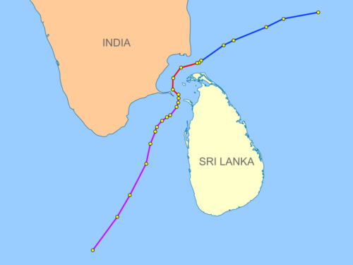 India-Sri Lanka maritime boundaries through agreements that happened in 1974 and 1976