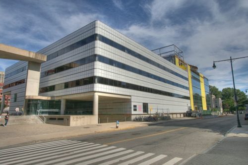 MIT's Media Laboratory and expansion under construction