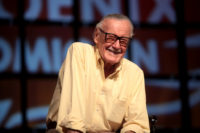 Stan Lee speaking at the 2014 Phoenix Comicon at the Phoenix Convention Center in Phoenix, Arizona.