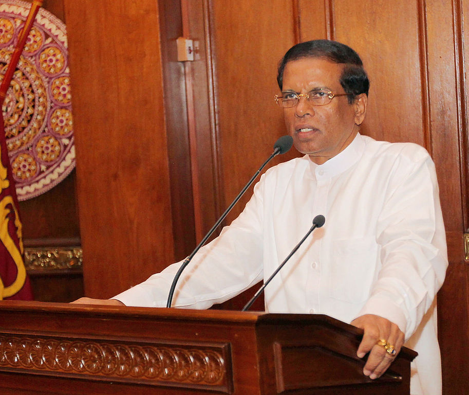 President Maithripala Sirisena, January 19, 2015