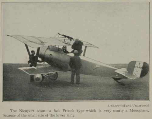 A Nieuport 21 Fighter. The Nieuport came into service in July, 1915, as Piccio began his own flying career.