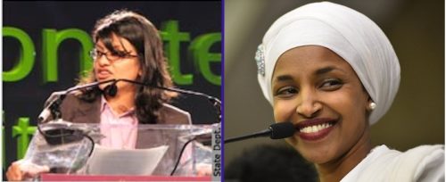 Democrats Rashida Tlaib of Michigan and Ilhan Omar of Minnesota