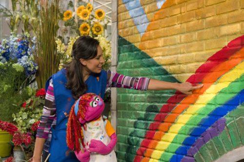 Photo: "Homelessness - SOCIAL IMPACT; Sesame Street "Outreach Production"; Director: Ken Diego; television production photographed: Friday, October 12, 2018; 9:00 AM at Kaufman-Astoria Studios; Astoria, New York; Photograph: © 2018 Richard Termine.