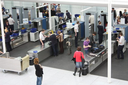 Airport Munich Security Checkpoint