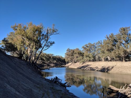 Darling River at Toorale National Park, New South Wales, 2 July 2018