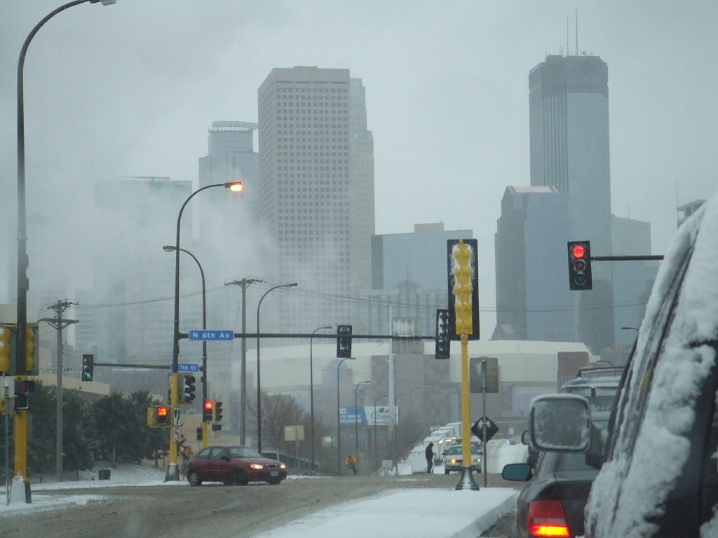 Minneapolis, Minnesota (USA) in winter.