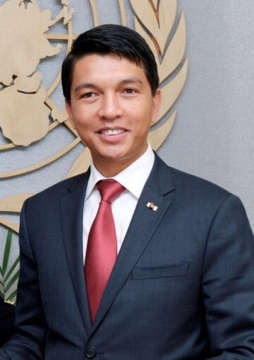 Andry Rajoelina, President of Madagascar during the transition in New-York City at the UN headquarters.