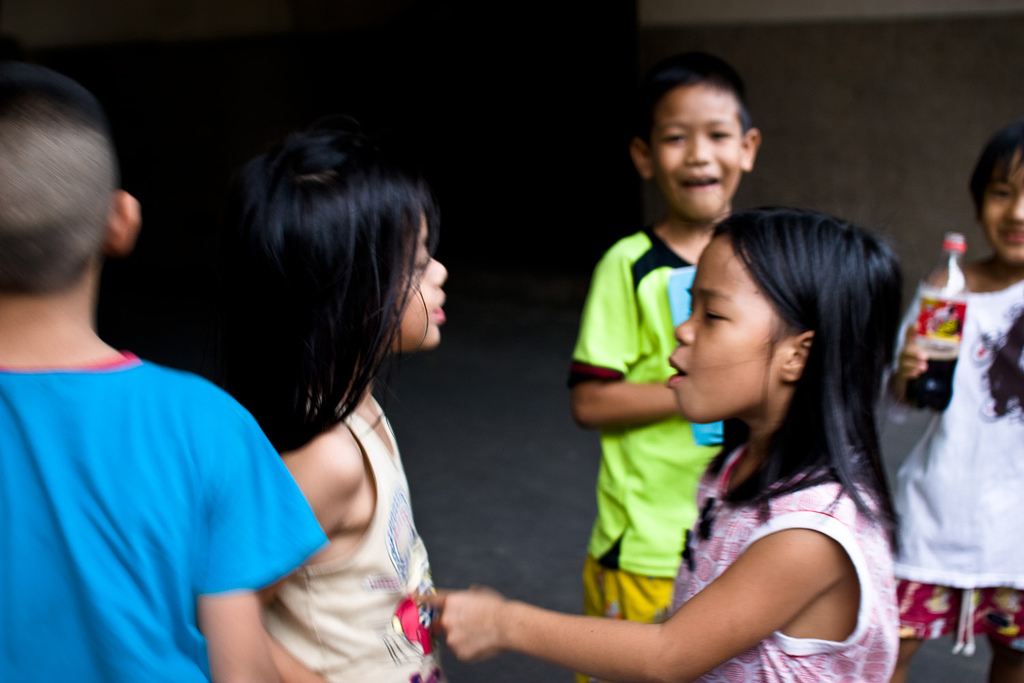 Kids playing in Bangkok