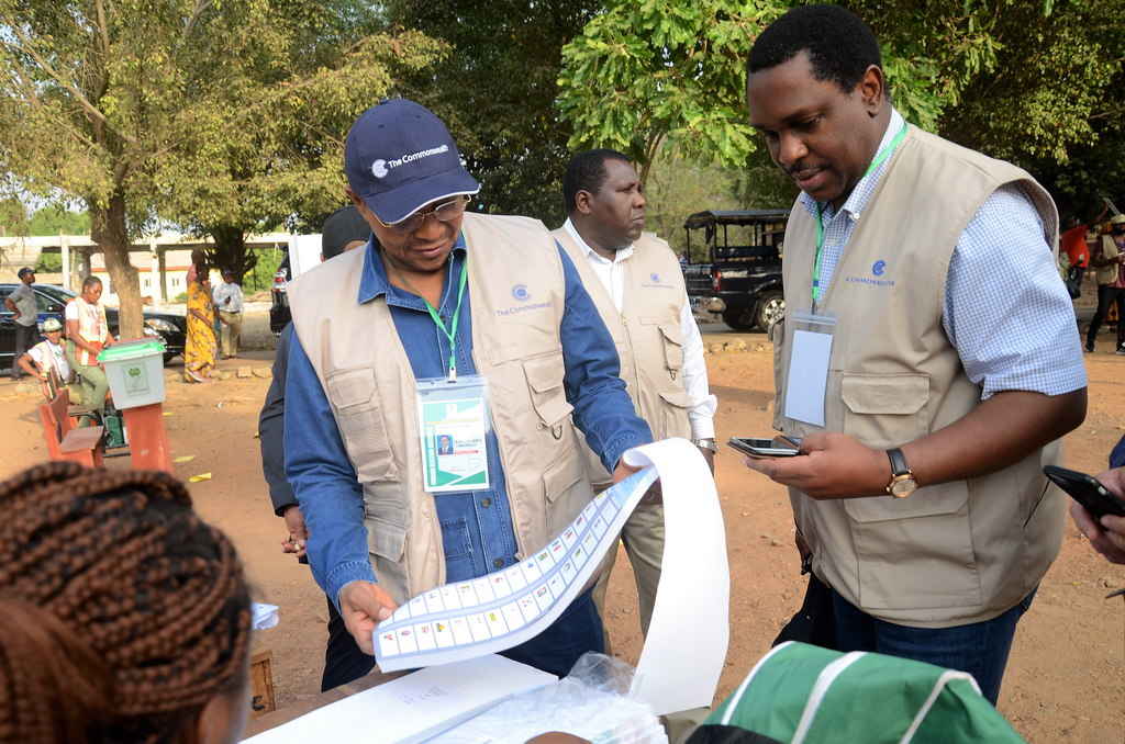 The Commonwealth Observer Group, chaired by the former President of the United Republic of Tanzania Jakaya Kikwete, witnessed the general elections in Nigeria. Observers watching the voting.