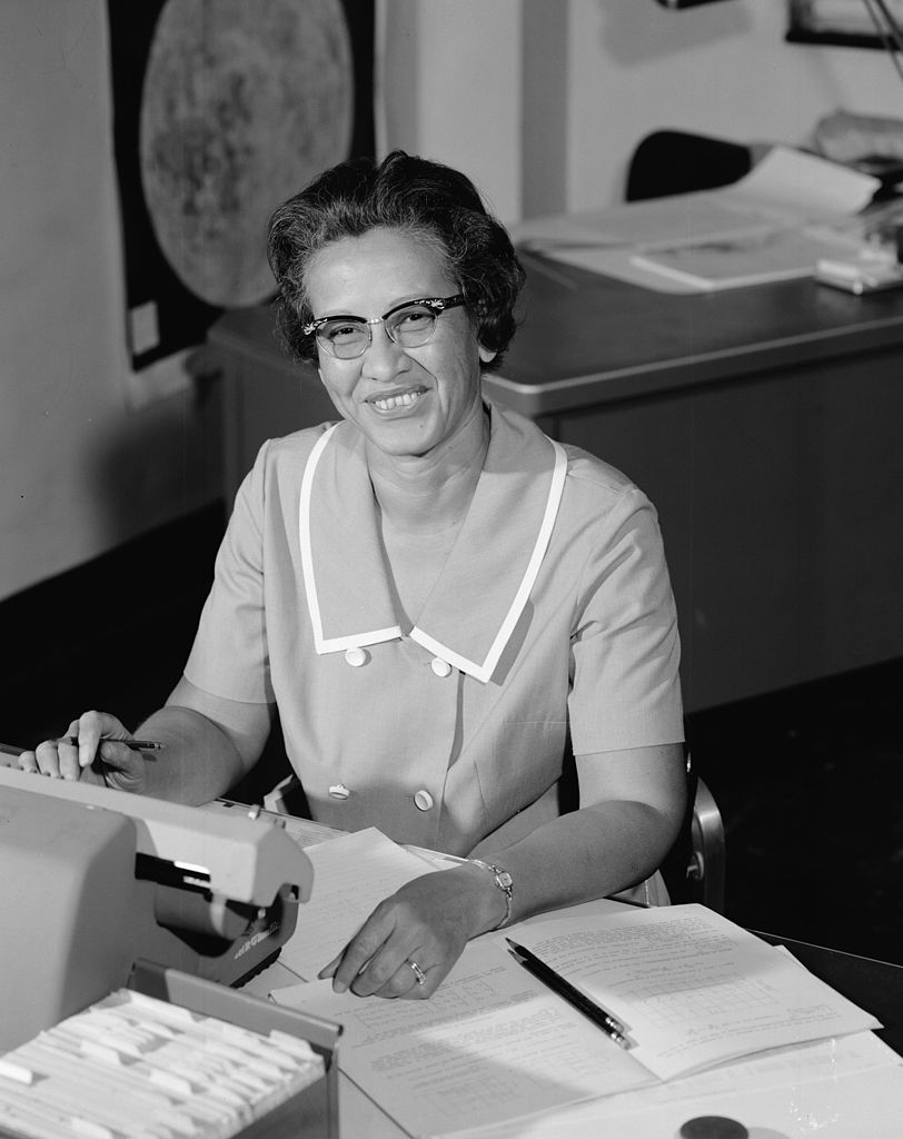 Katherine Johnson, NASA employee, mathematician and physicist, in 1966